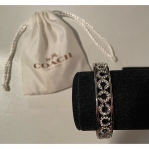Authentic Coach Op Art Pave Bangle